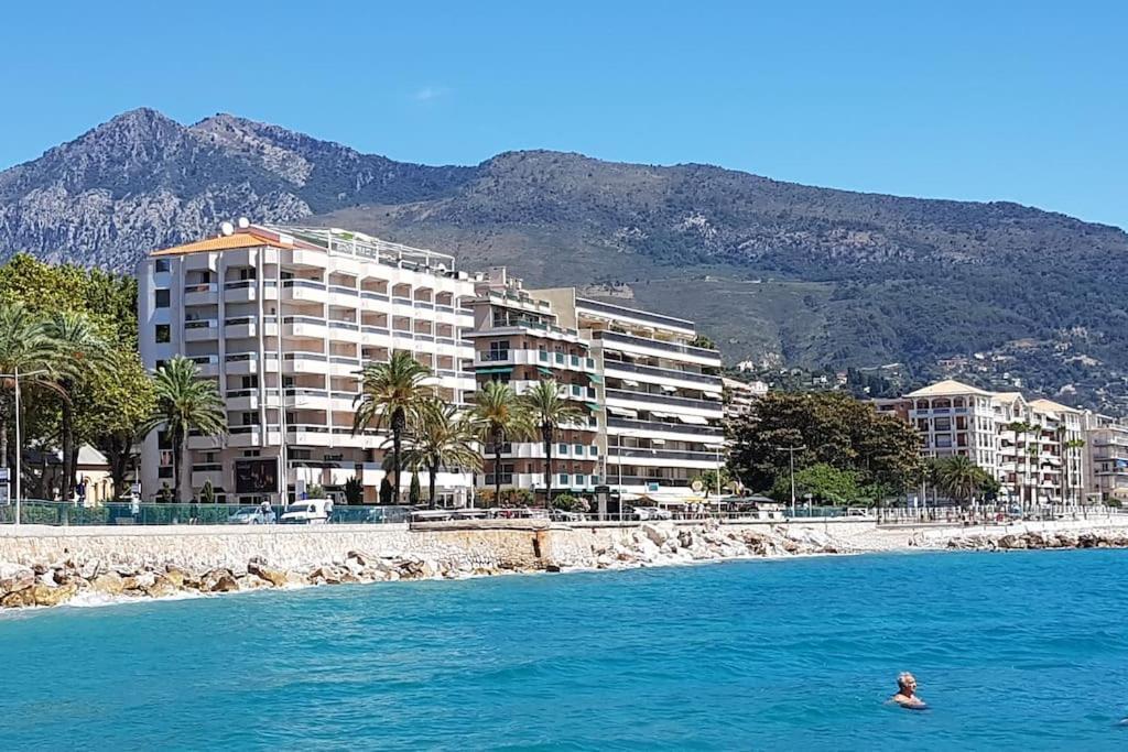 Appartement Bord De Mer Avec Garage Menton Kültér fotó